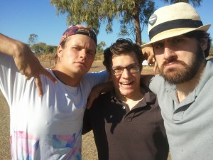 Selfie mit Blick aufs weite Land