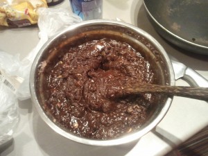 Triple chocolate fudge